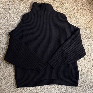 Free People Black Turtleneck Sweater